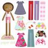 african american paper doll