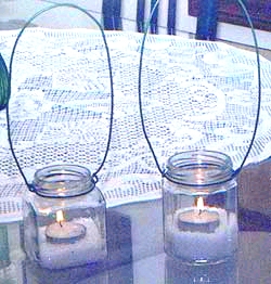 jam jar lanterns