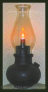 faux oil lamp