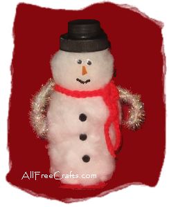 Medicine Bottle Snowman Medicine Bottle Snowman: AllFreeCrafts