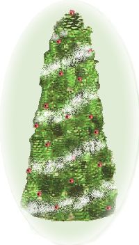 styrofoam pine cone Christmas tree