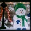 painted christmas window