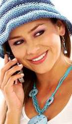 woman wearing crocheted hat
