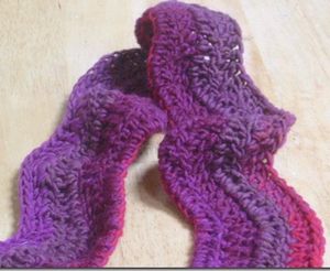 Ripple Scarf Pattern - pretty and very easy