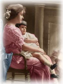 vintage mother and child