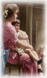 vintage mother and child