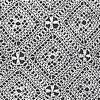 square motif bedspread