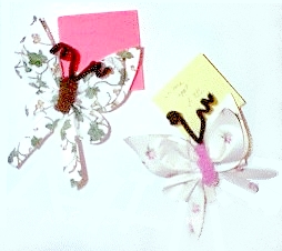 paper butterfly note holders
