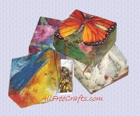folded gift boxes from cards