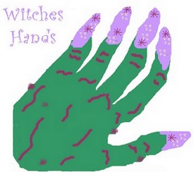 hand print witch hand