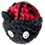 crocheted ladybug