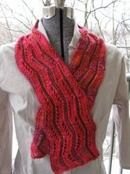 shazam knitted scarf