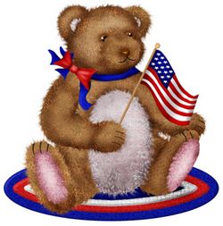 patriotic teddy bear