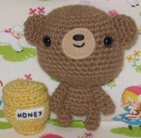 amigurumi crocheted teddy bear
