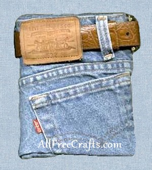 recycled blue jean journal