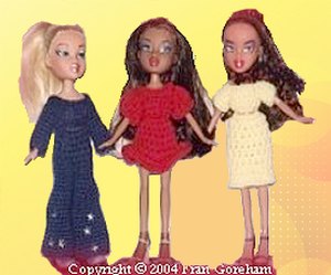 crocheted doll dresses