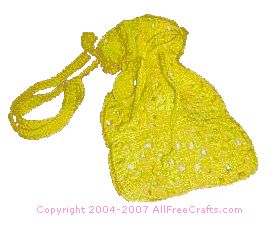 crocheted granny square bag