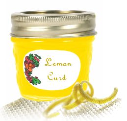 lemon curd in a canning jar