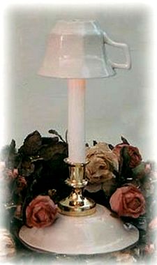 recycled teacup lamp