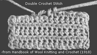 double crochet stitch detail