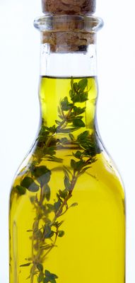 olive oil with herbs