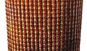 crocheted waste basket cover