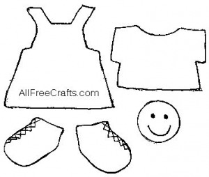 printable clothes pattern for craft stick doll