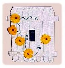 picket fence light switch plate