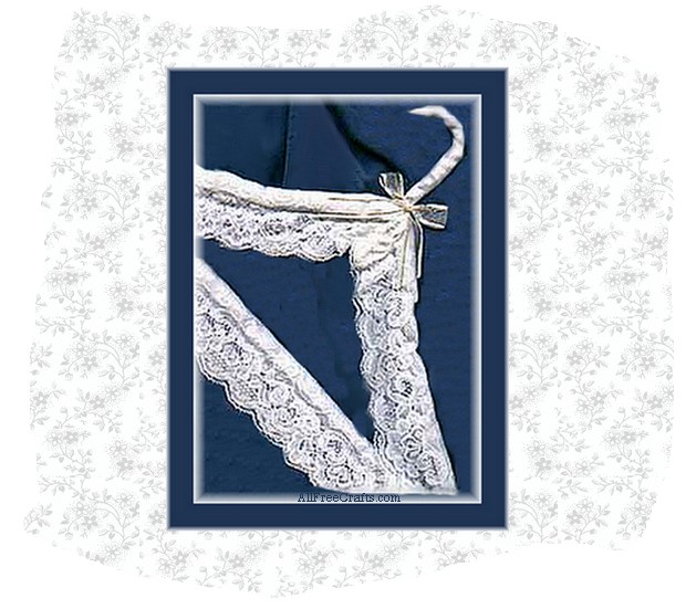 lace wrapped hanger