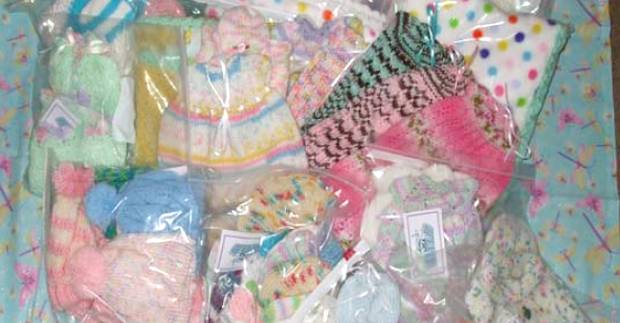 assorted handmade donations to hospitals