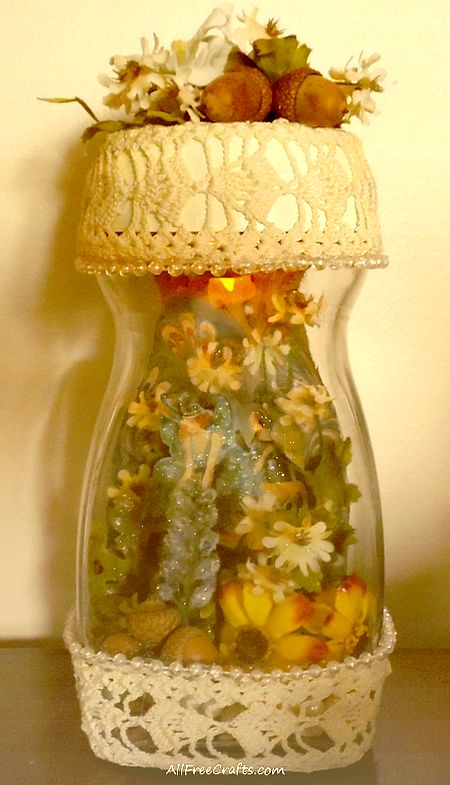 embellished captured fairy jar