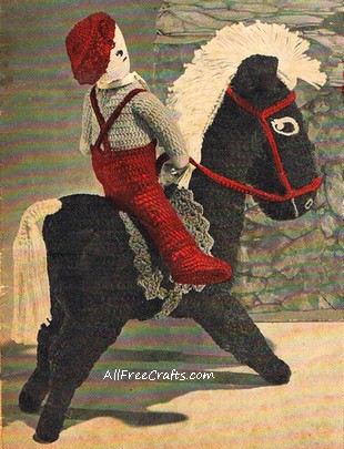 vintage crocheted horse - cover photo