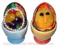 decoupage window eggs