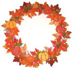 glitter leaf wreath