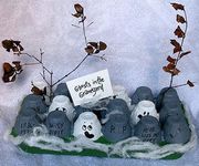 egg carton ghosts