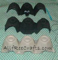 Craft Ideas Bats on Egg Carton Bat   Halloween Craft Project