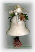 decoupage bell ornament