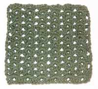 green dishcloth