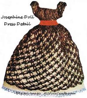 josephine doll crocheted dress