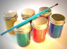 paints in small jars