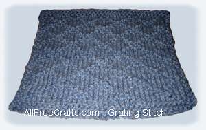 grating stitch dishcloth