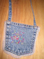 denim pocket purse