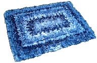 denim rectangle rug