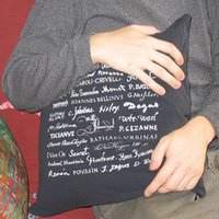 recycled t-shirt pillow