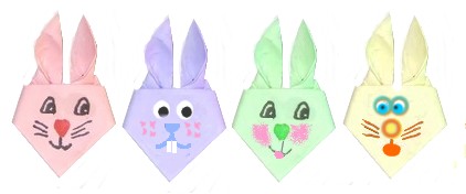 origami bunnies
