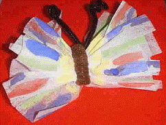 Craft Ideas Waste Material on Kids Crafts Dryer Sheet Butterflies