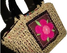 Straw Handbags on How To Knit A Straw Bag   Free Knitting Pattern
