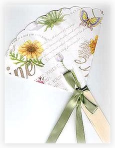 garden party fan favor
