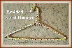 Braided Coat Hanger: All Free Crafts