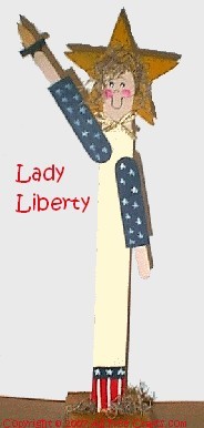 lady liberty paint stick